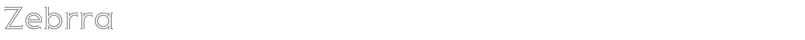 Zebrra font preview