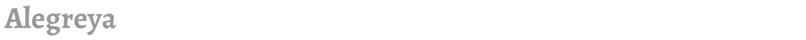 Alegreya font preview