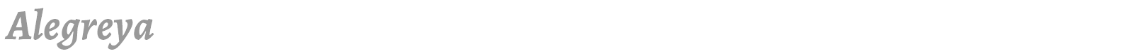 Alegreya font preview