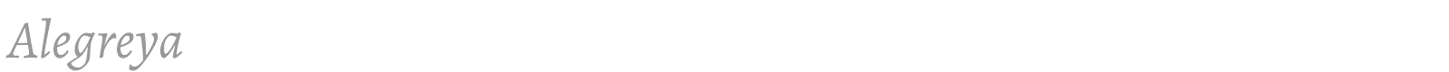 Alegreya font preview