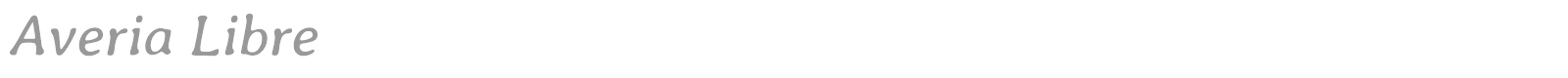 Averia Libre font preview