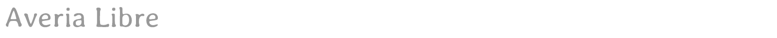Averia Libre font preview