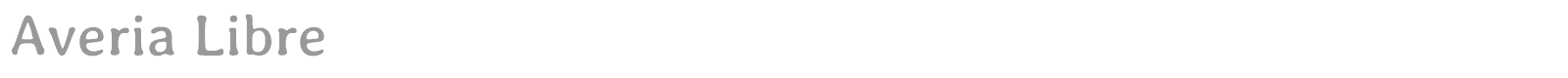 Averia Libre font preview