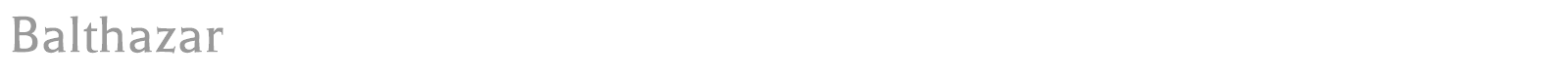 Balthazar font preview