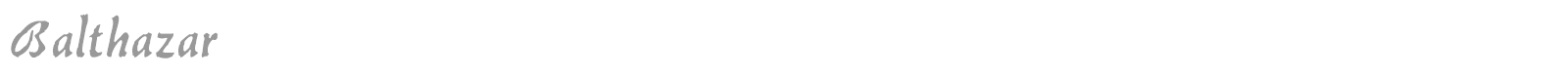 Balthazar font preview