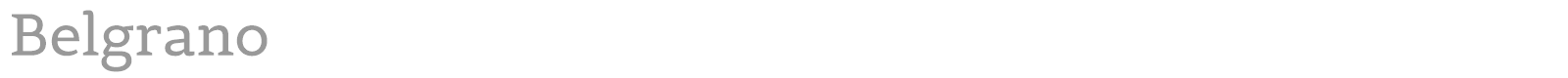 Belgrano font preview