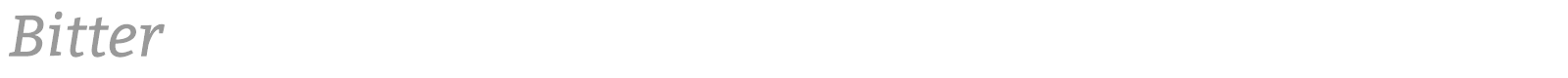 Bitter font preview