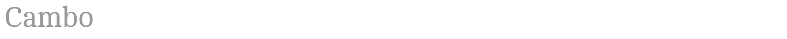 Cambo font preview