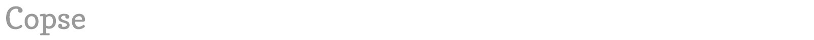 Copse font preview