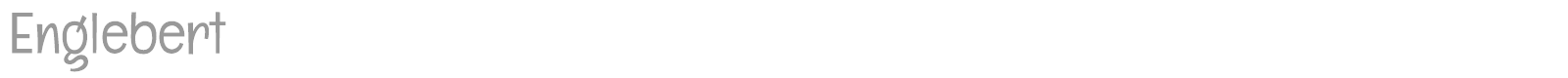 Englebert font preview