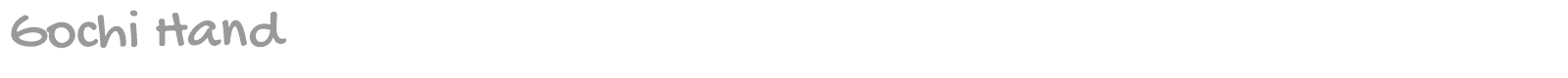 Gochi Hand font preview