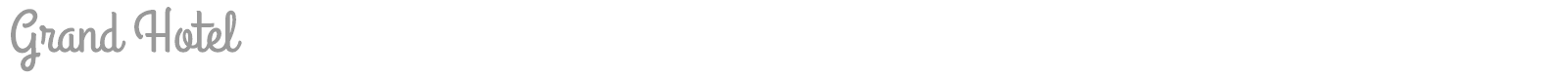 Grand Hotel font preview