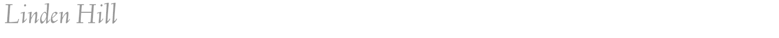Linden Hill font preview