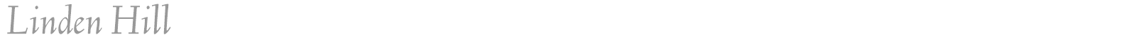 Linden Hill font preview