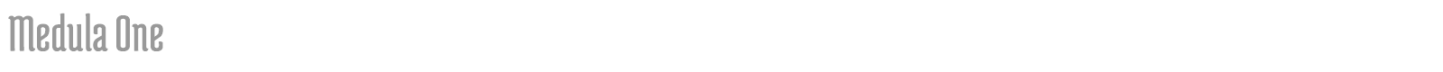 Medula One font preview
