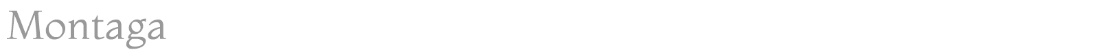 Montaga font preview