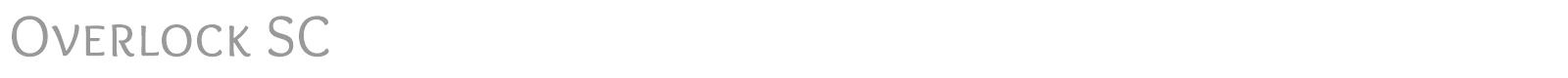 Overlock font preview
