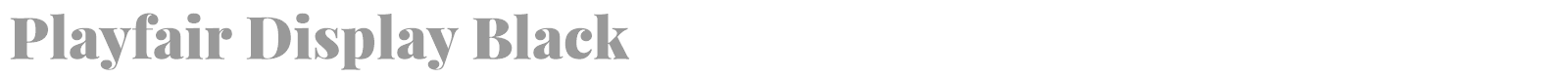 Playfair Display font preview