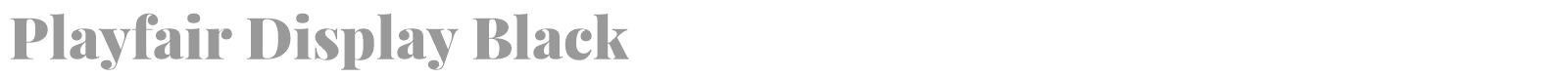 Playfair Display font preview
