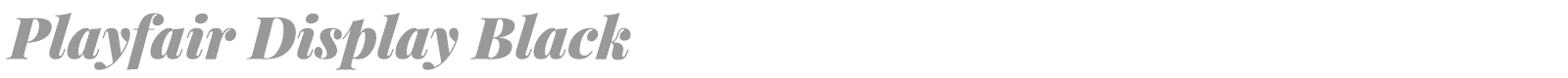 Playfair Display font preview