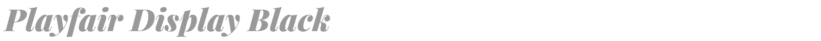 Playfair Display font preview