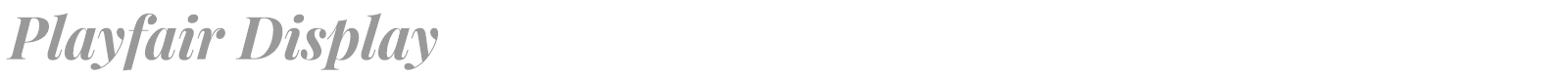 Playfair Display font preview