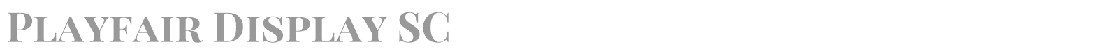 Playfair Display font preview
