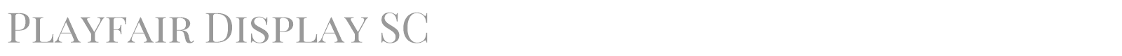Playfair Display font preview