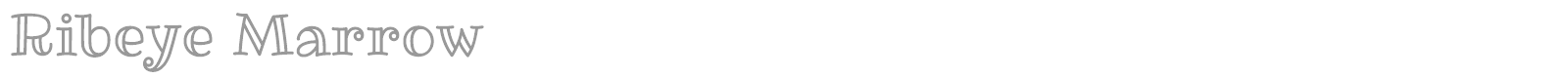 Ribeye Marrow font preview