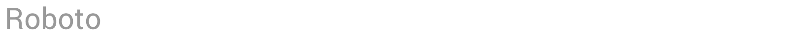 Roboto font preview