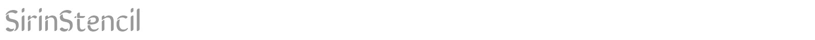Sirin Stencil font preview