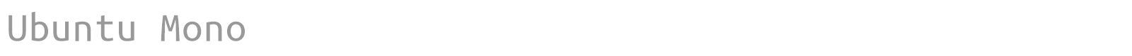 Ubuntu font preview