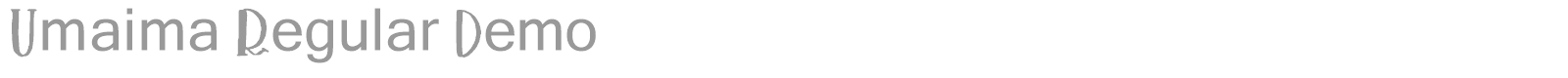 Umaima font preview