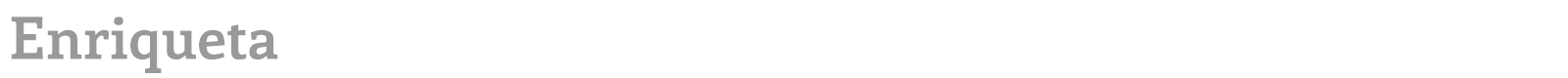 Enriqueta font preview