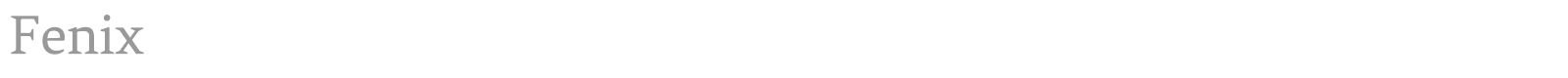 Fenix font preview