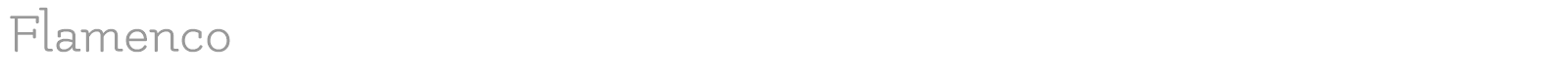 Flamenco font preview