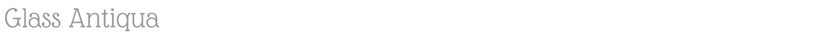 Font Glass Antiqua