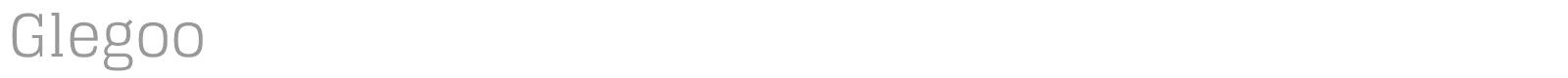 Glegoo font preview