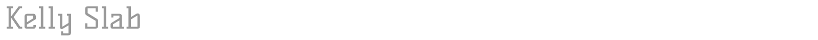 Kelly Slab font preview