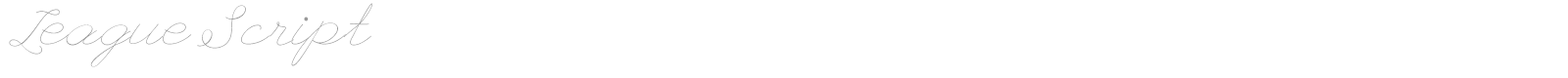 League Script font preview