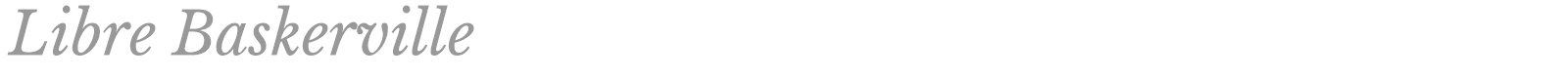Libre Baskerville font preview