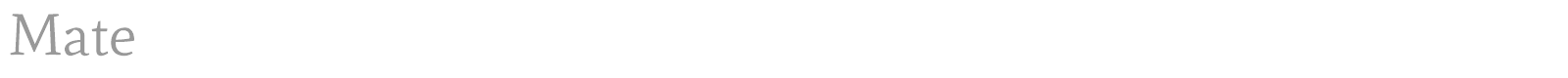 Mate font preview