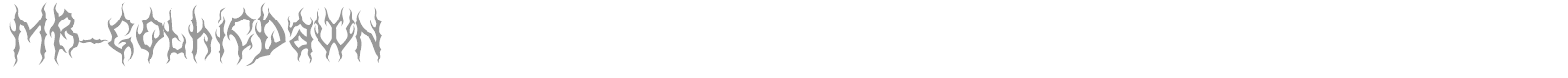 MB Gothic Dawn font preview