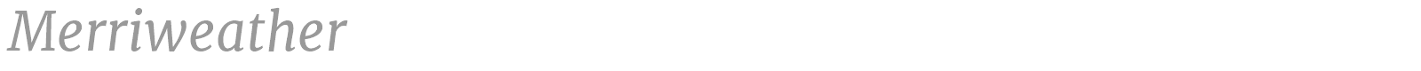 Merriweather font preview