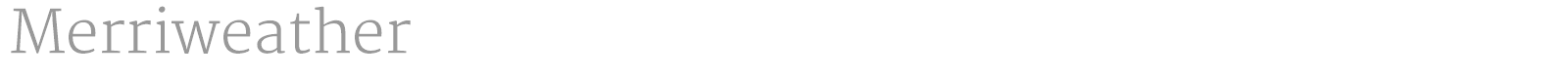 Merriweather font preview