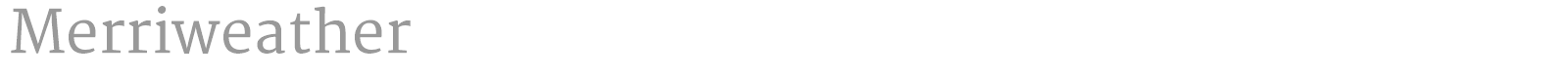 Merriweather font preview