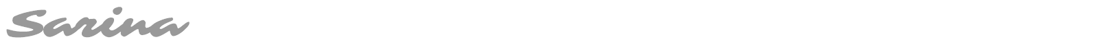 Sarina font preview