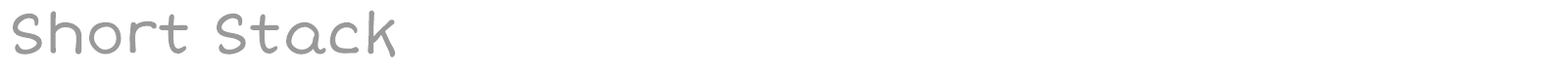 Short Stack font preview