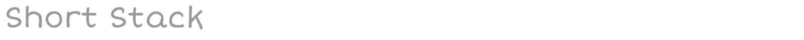 Short Stack font preview