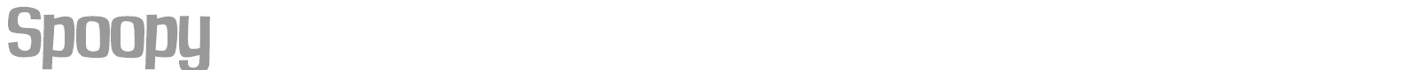 Spoopy font preview